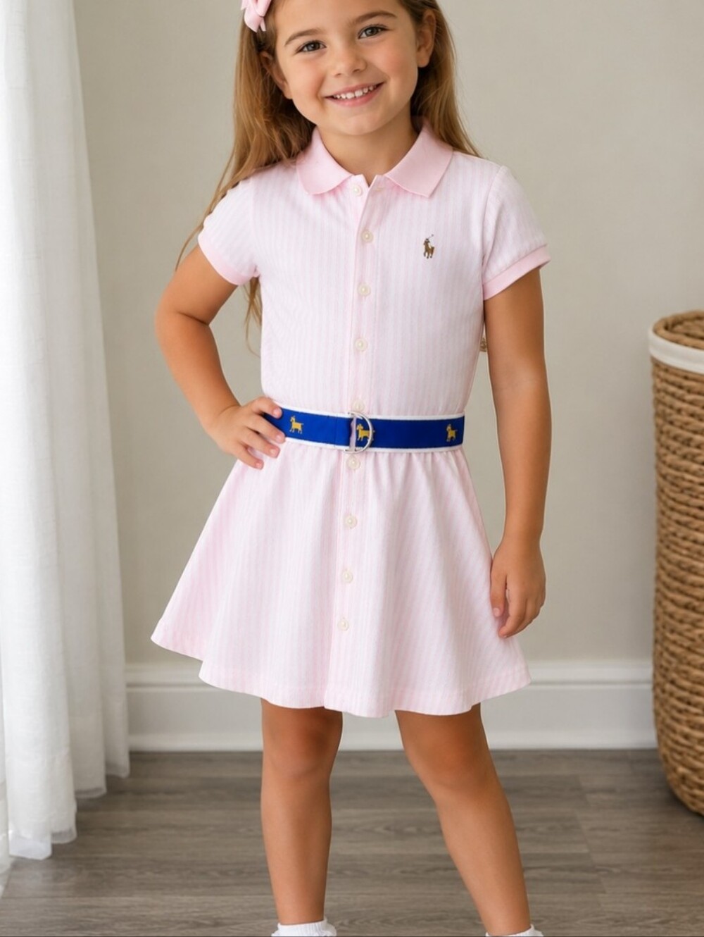 Polo Ralph Lauren Striped Cotton Shirt Dress